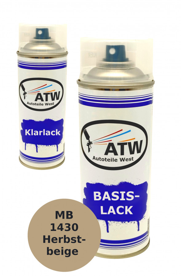 Autolack für Mercedes Benz 1430 Herbstbeige +400ml Klarlack Set